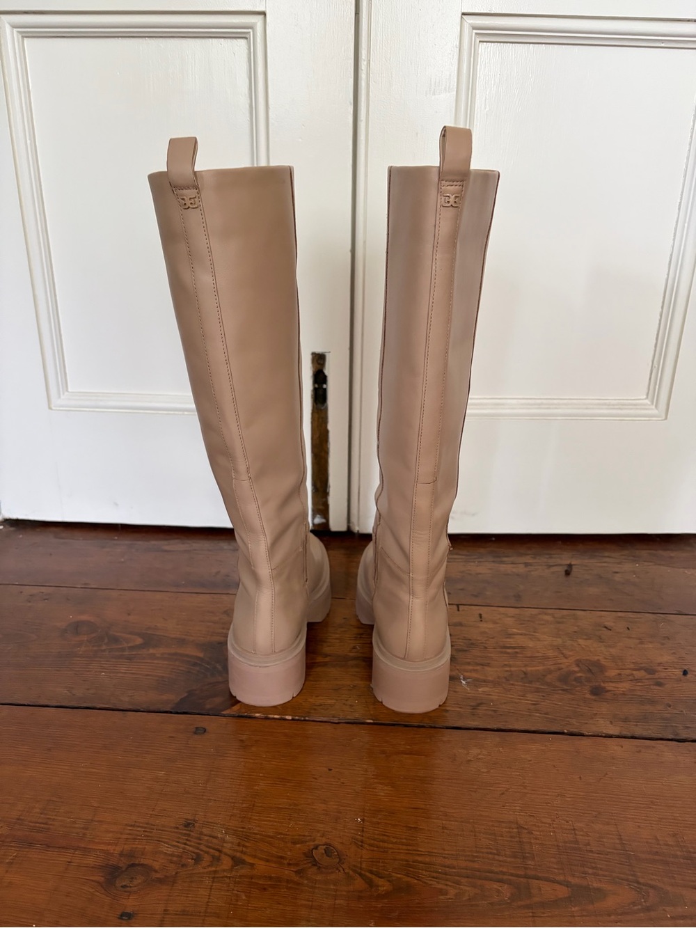 Sam Edelman Tall Platform Knee-High Boots in Taupe - Picture 3 of 8